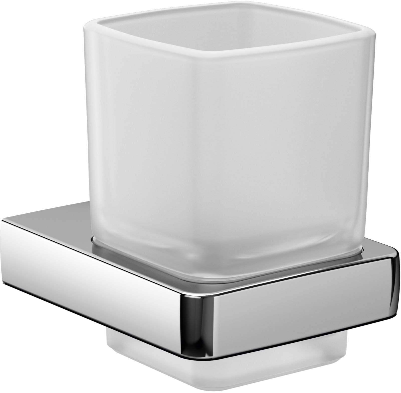 Emco Trend glashouder gesatineerd glas, chroom