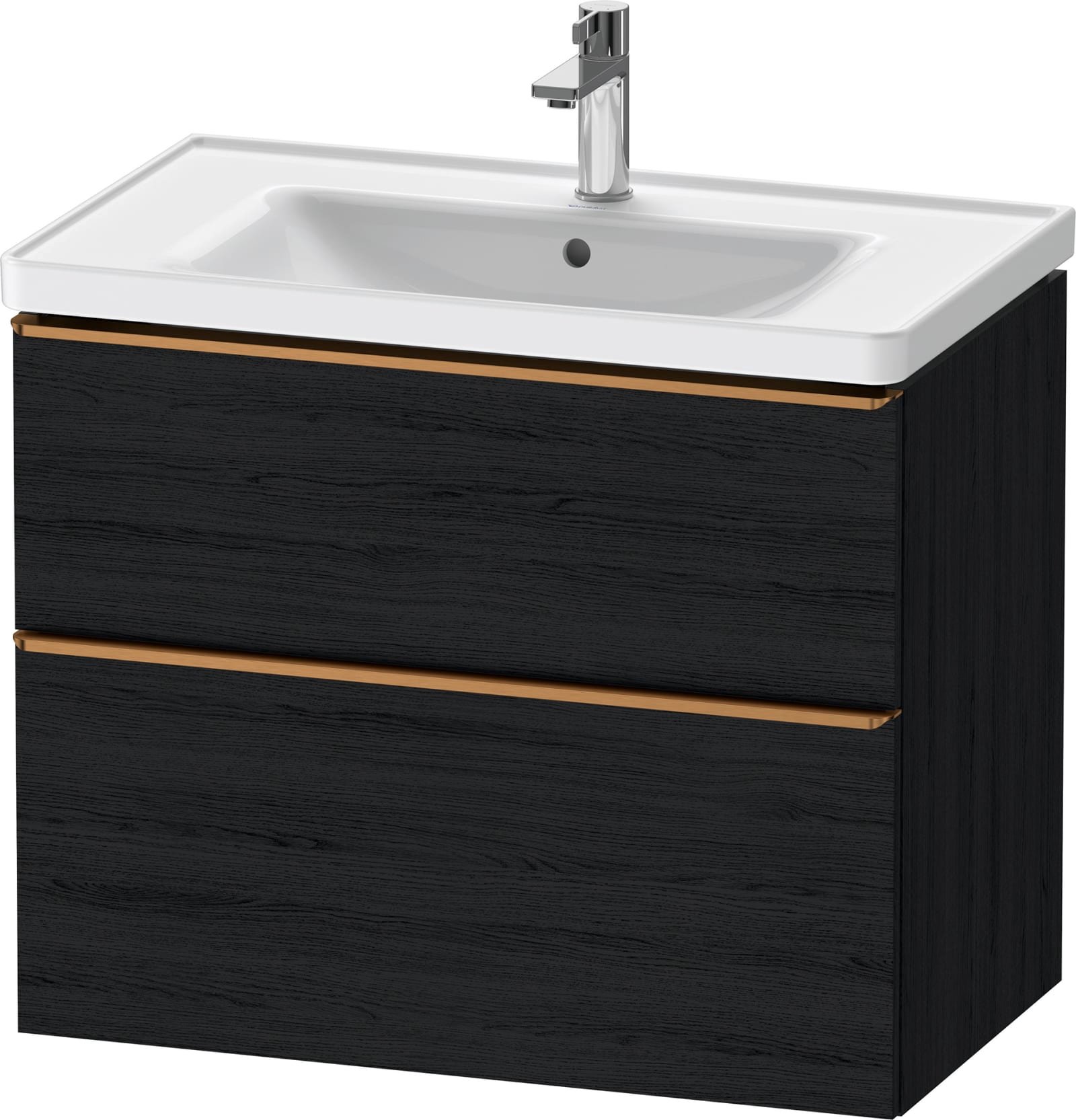 DURAVIT D-Neo Wastafelonderbouw hangend Eiken zwart Mat (1200895796)