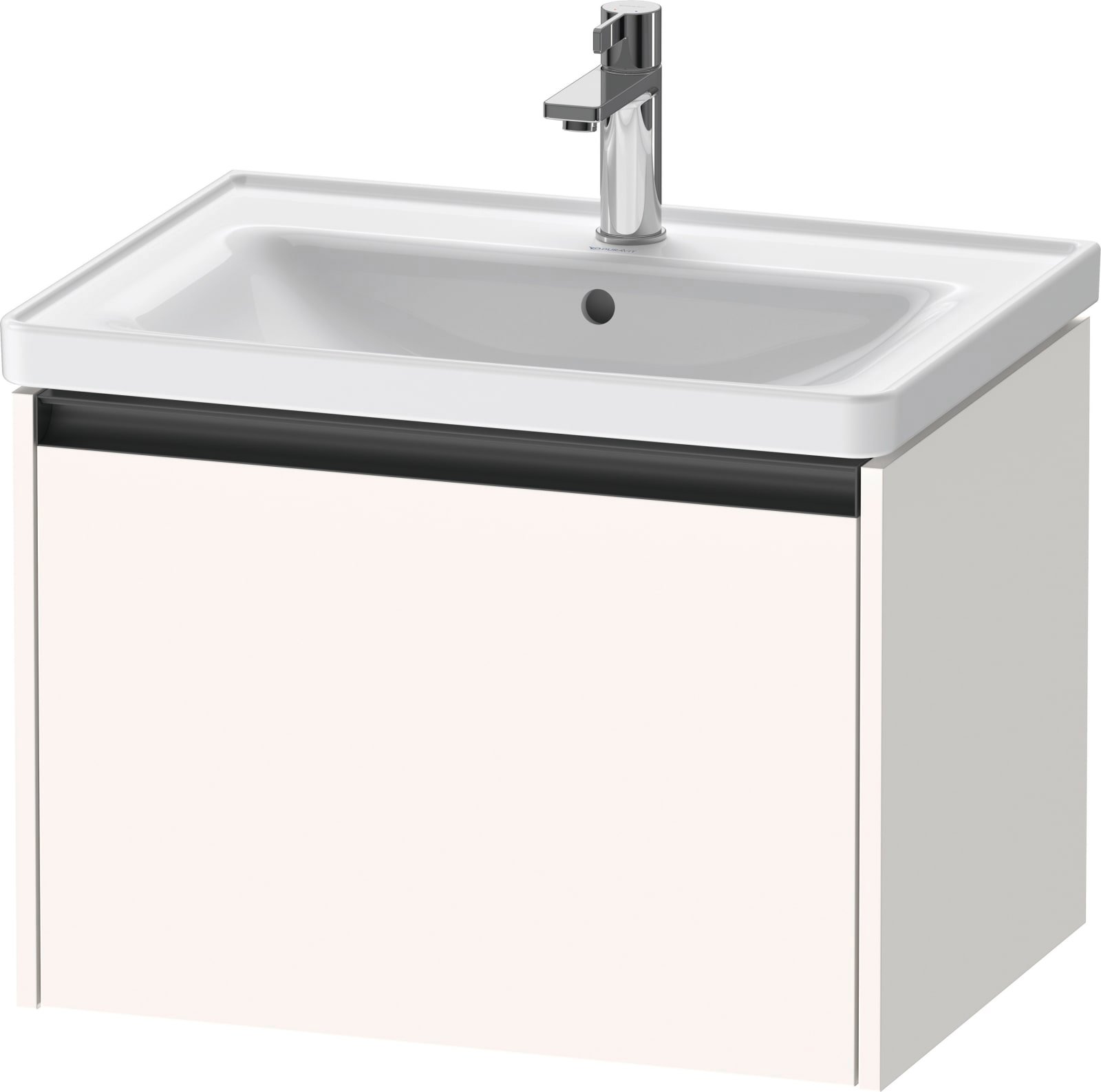 Duravit Ketho.2 Wastafelonderbouw hangend, Wit Supermat, rechthoekig, aantal grote lades: 1 – K25082084840000