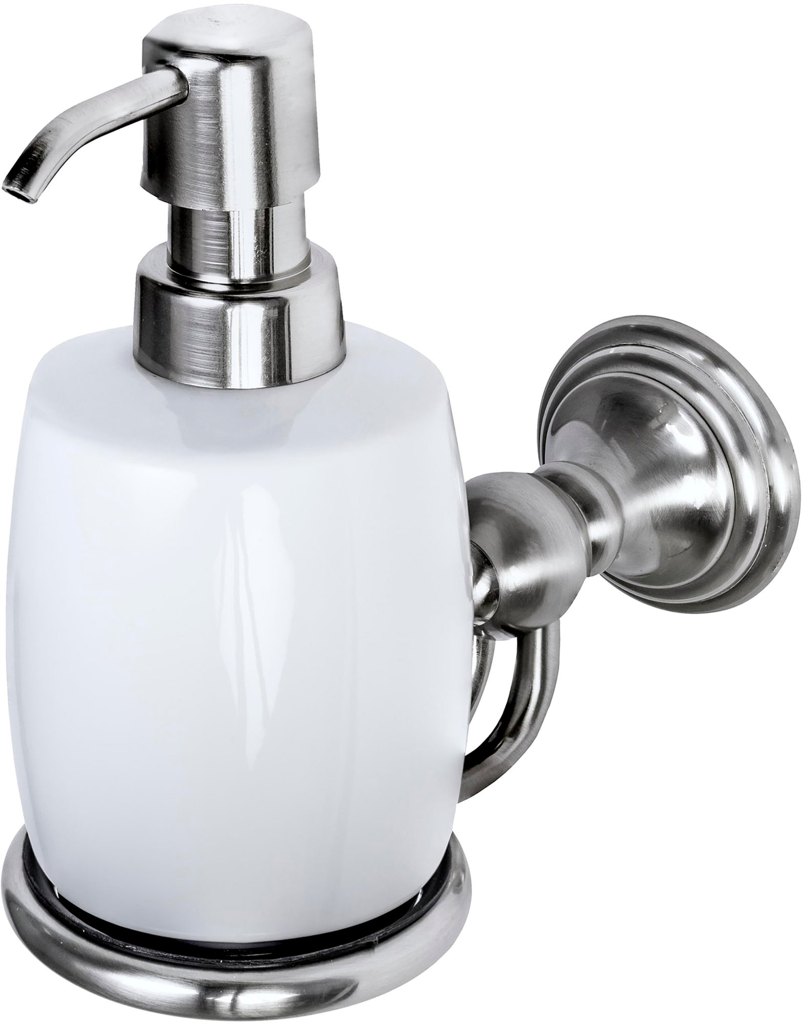 Haceka Allure zeepdispenser geborsteld rvs keramiek