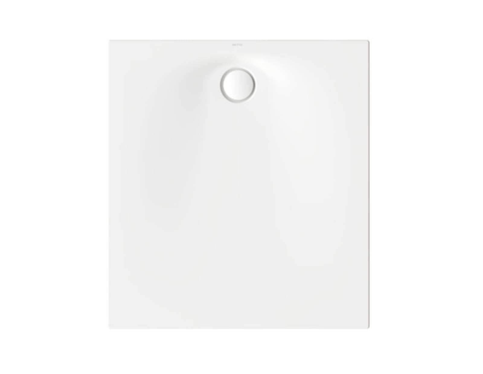BetteUltra Space met Minimum-Douchebakdrager 1100x1000x25 mm, Snow,...