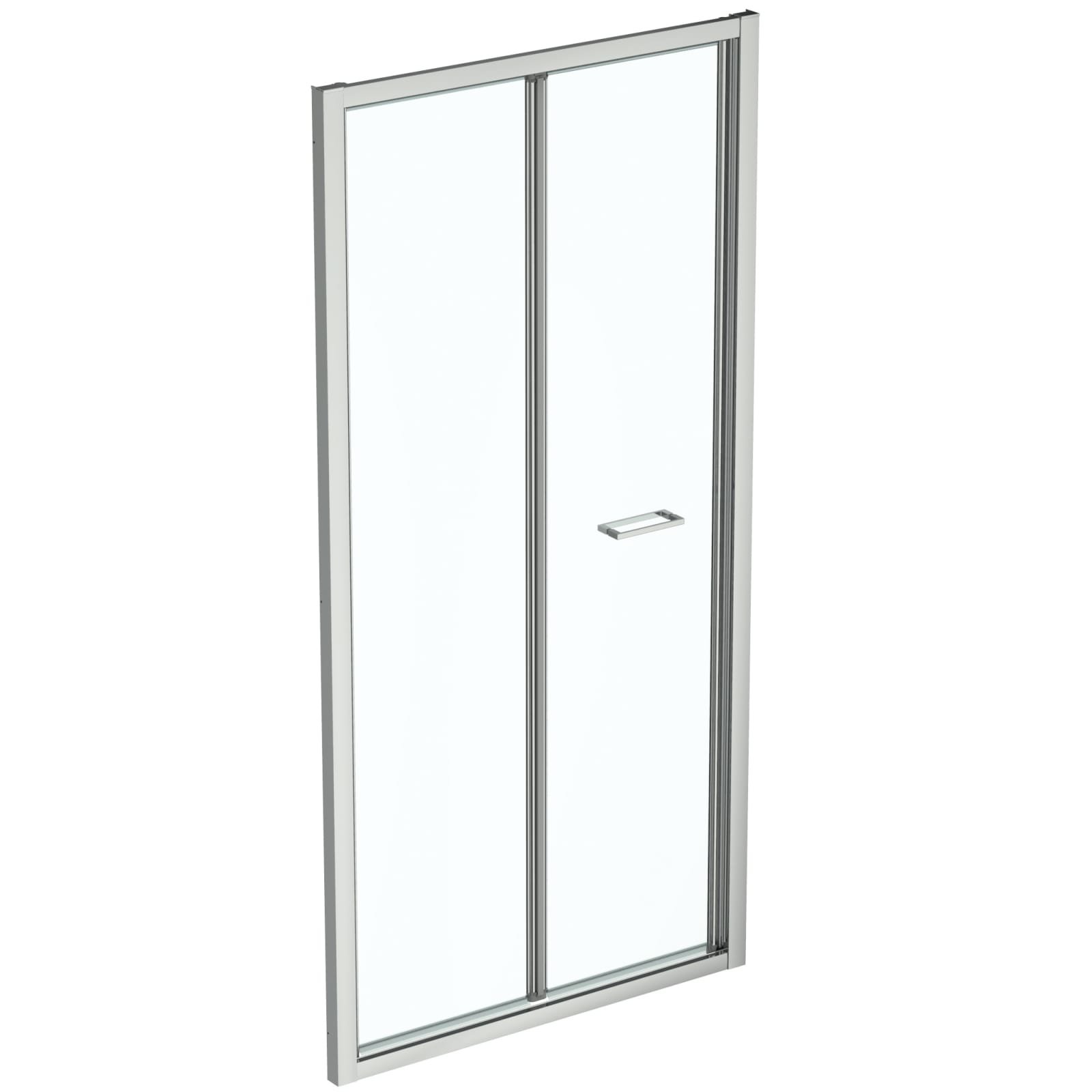 CONNECT 2 | VOUWDEUR BI-FOLD 970X70X1950 MM GLANZEND ZILVER, 2 DEUREN