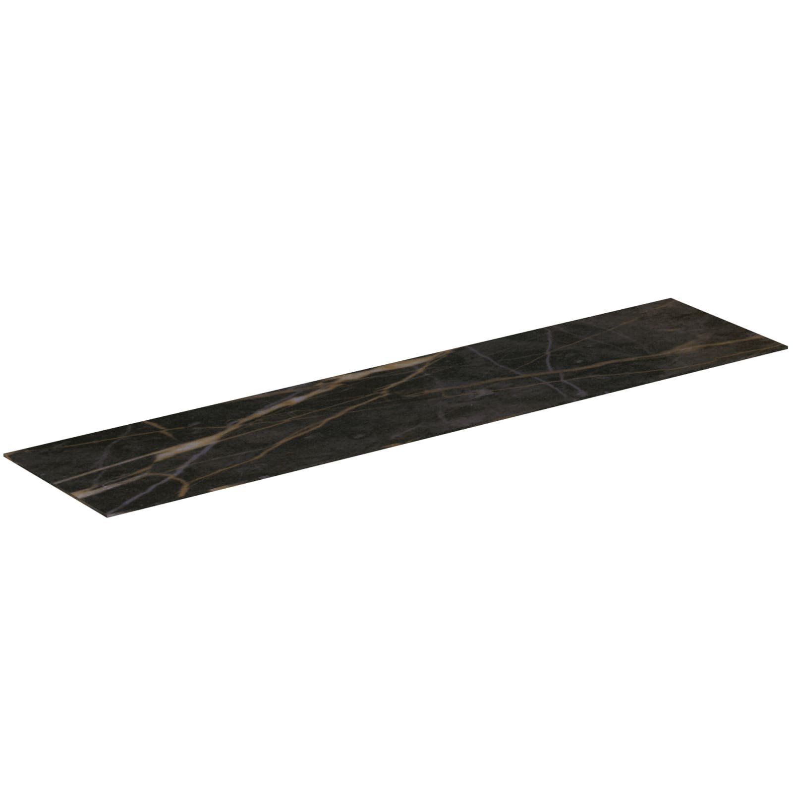 CONCA | AFDEKBLAD 1600X373X6 MM BLACK MARBLE