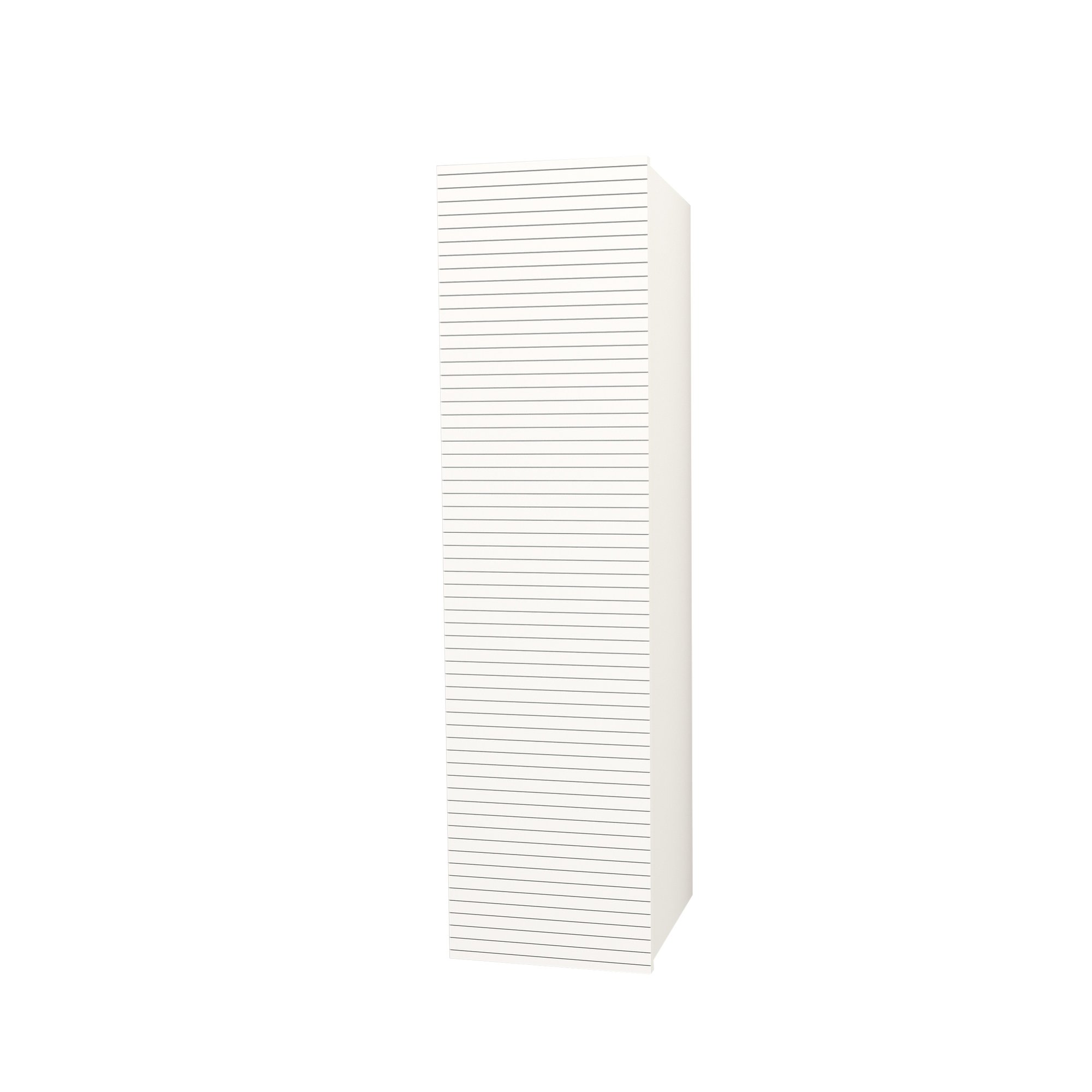 ELITE KOLOMKAST MET HORIZONTAAL RELIËF (135CM) - MAT WIT