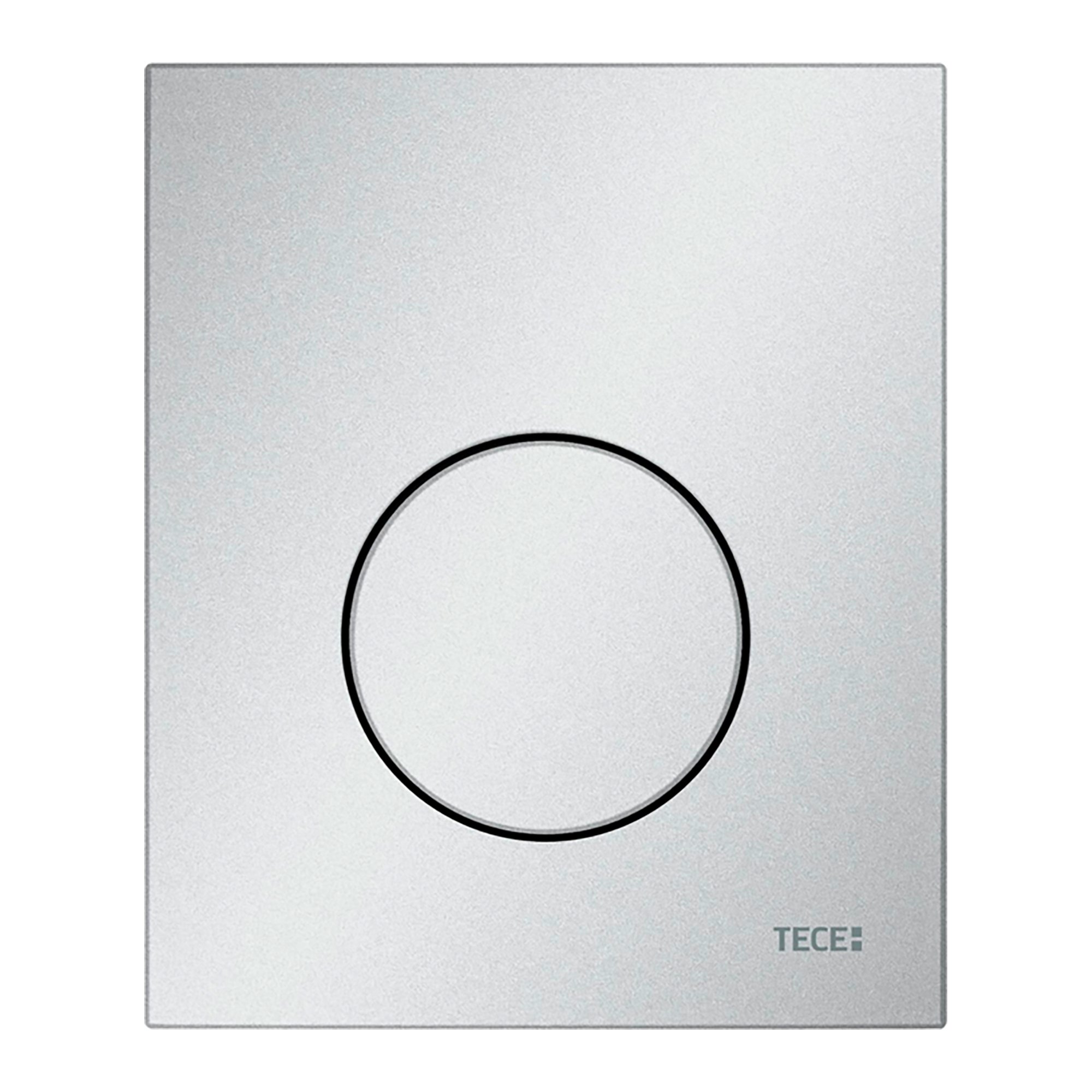 TECELOOP URINOIR-BEDIENINGSPLAAT VAN KUNSTSTOF INCL. CARTOUCHE - MAT CHROOM