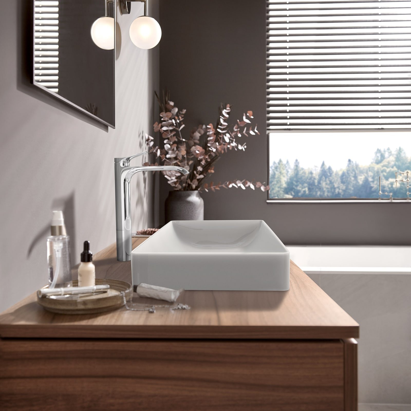 Hansgrohe Vivenis Wastafelkraan 250 CoolStart zonder waste chroom