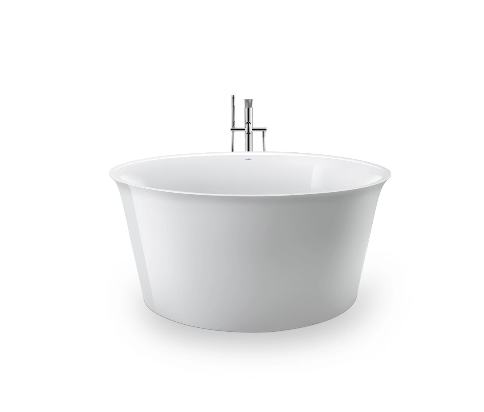 Duravit White Tulip Bad  1400x1400 mm Wit, vrijstaand, materiaal: Sanitair acryl, rond, aantal rugsteunen: 1, positie afvoer: midden
