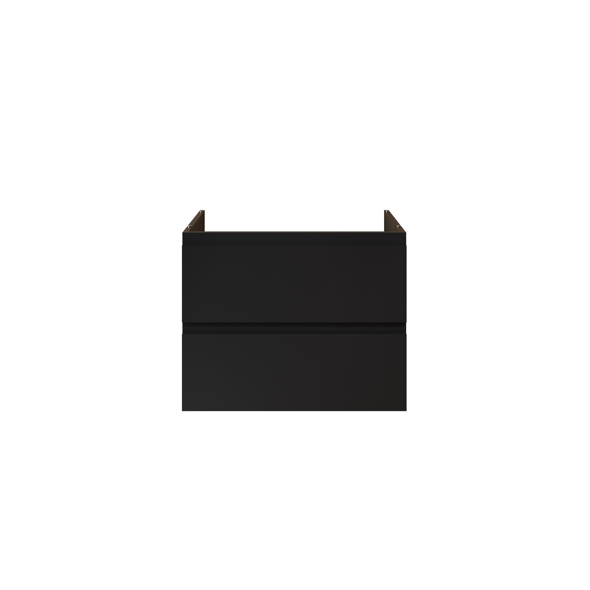 ALONI SALLY XL WASTAFELONDERKAST - 2 LADES - SOFTCLOSE - GREEPLOOS - 76X60X45,3 CM - MAT ZWART