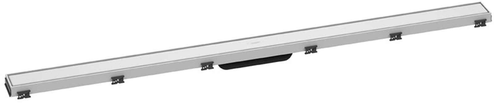 Hansgrohe RainDrain Match rechte douchegoot 1200 met in hoogte verstelbaar frame mat wit