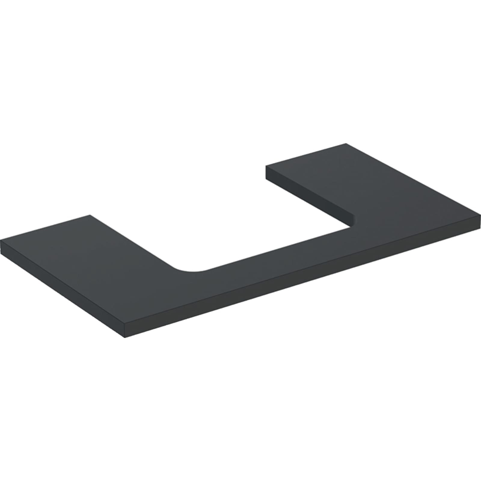 Geberit ONE wastafelblad voor opzetwastafel midden 90cm lava mat