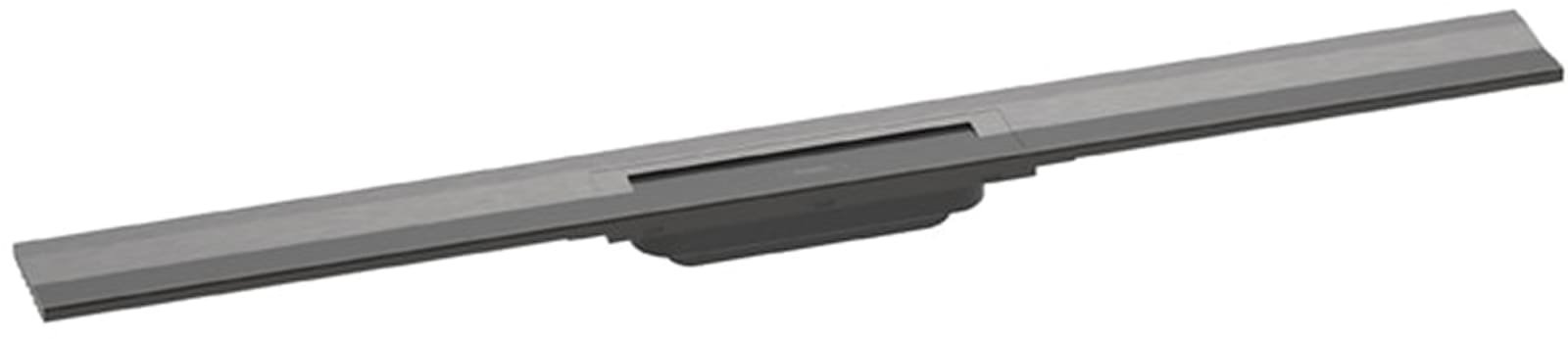 Hansgrohe RainDrain Flex rechte douchegoot 900 inkortbaar wandmontage Brushed Black Chrome