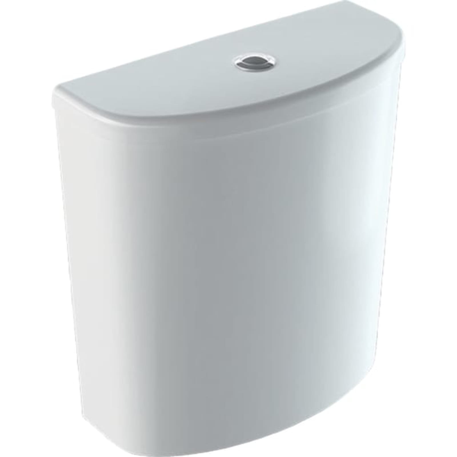 Geberit Renova, Opbouwspoelreservoir, drukknop, met onderinlaat, 355 x 364 x 163mm (HxBxD), wit
