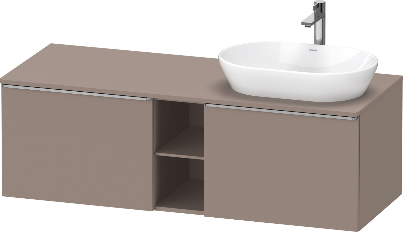 D-Neo Console wastafelonderbouw hangend Basalt Mat (1200895051)