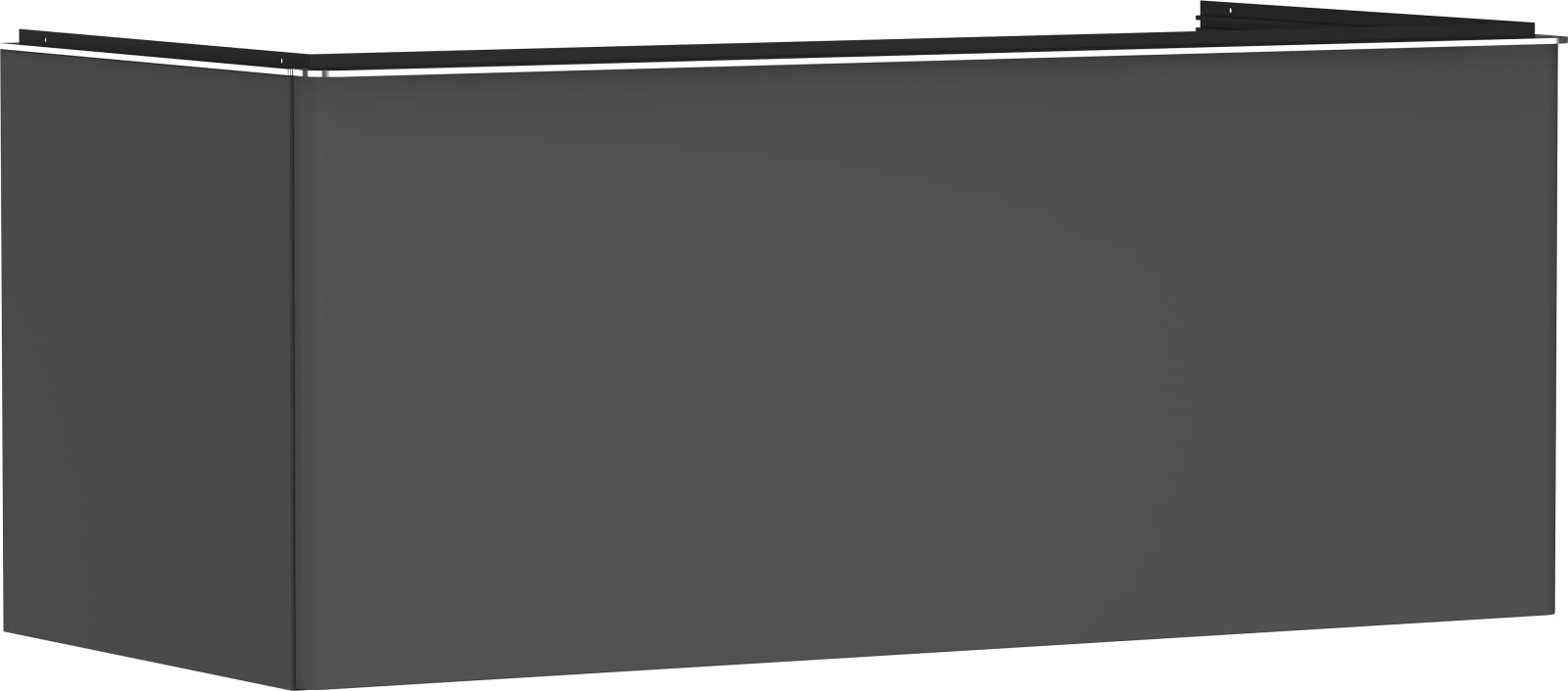 Hansgrohe Xelu Q meubel Diamond Matt Grey 1180/550 met 1 lade consoles met countertop inbouw wastafel geslepen (1200771372)