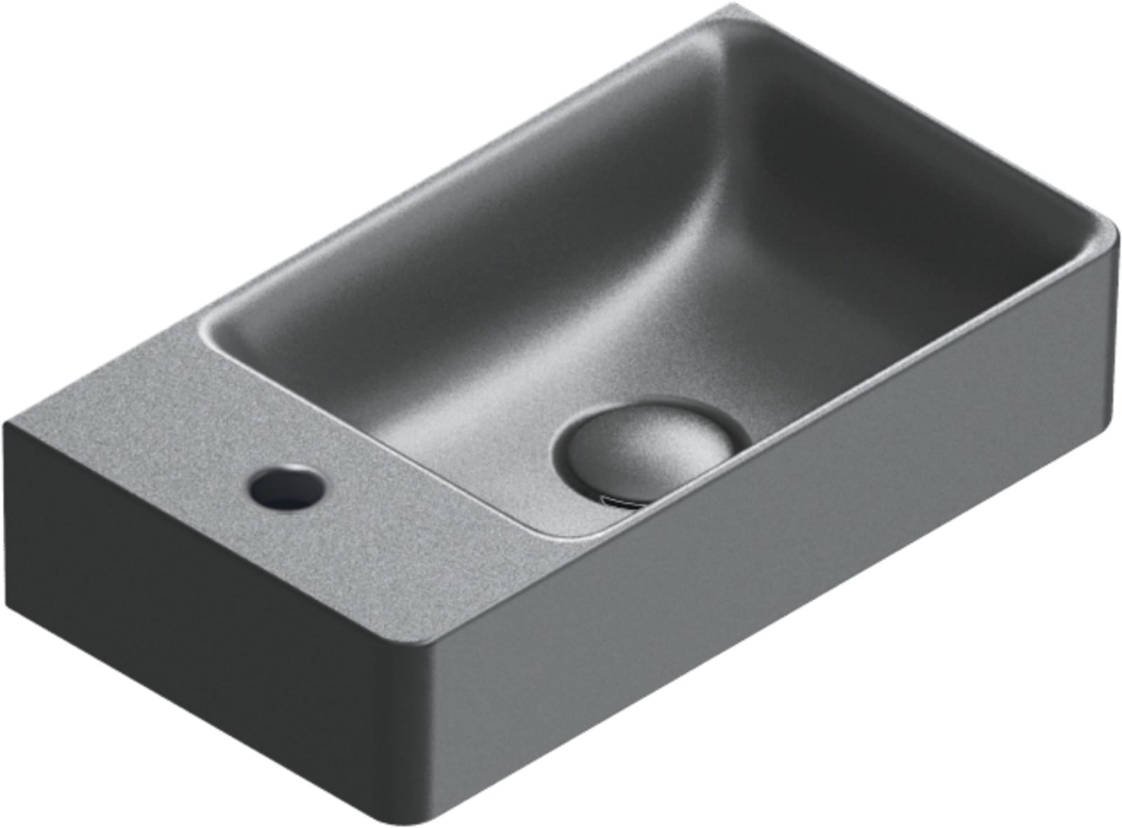 Catalano Elice Waskom R 45X25 S Black, Minuta collection Mat zwart (1200981524)