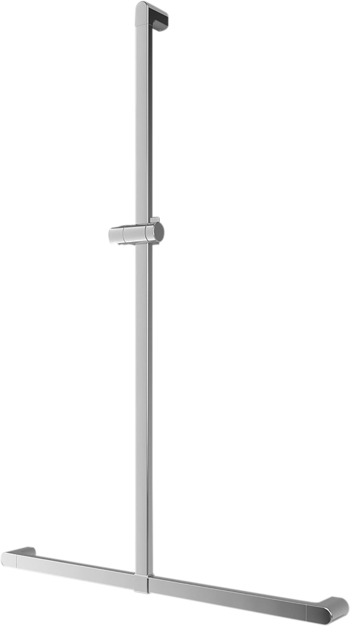 Villeroy & Boch ViCare leuning 800mm T-vorm met douchekophouder chroom