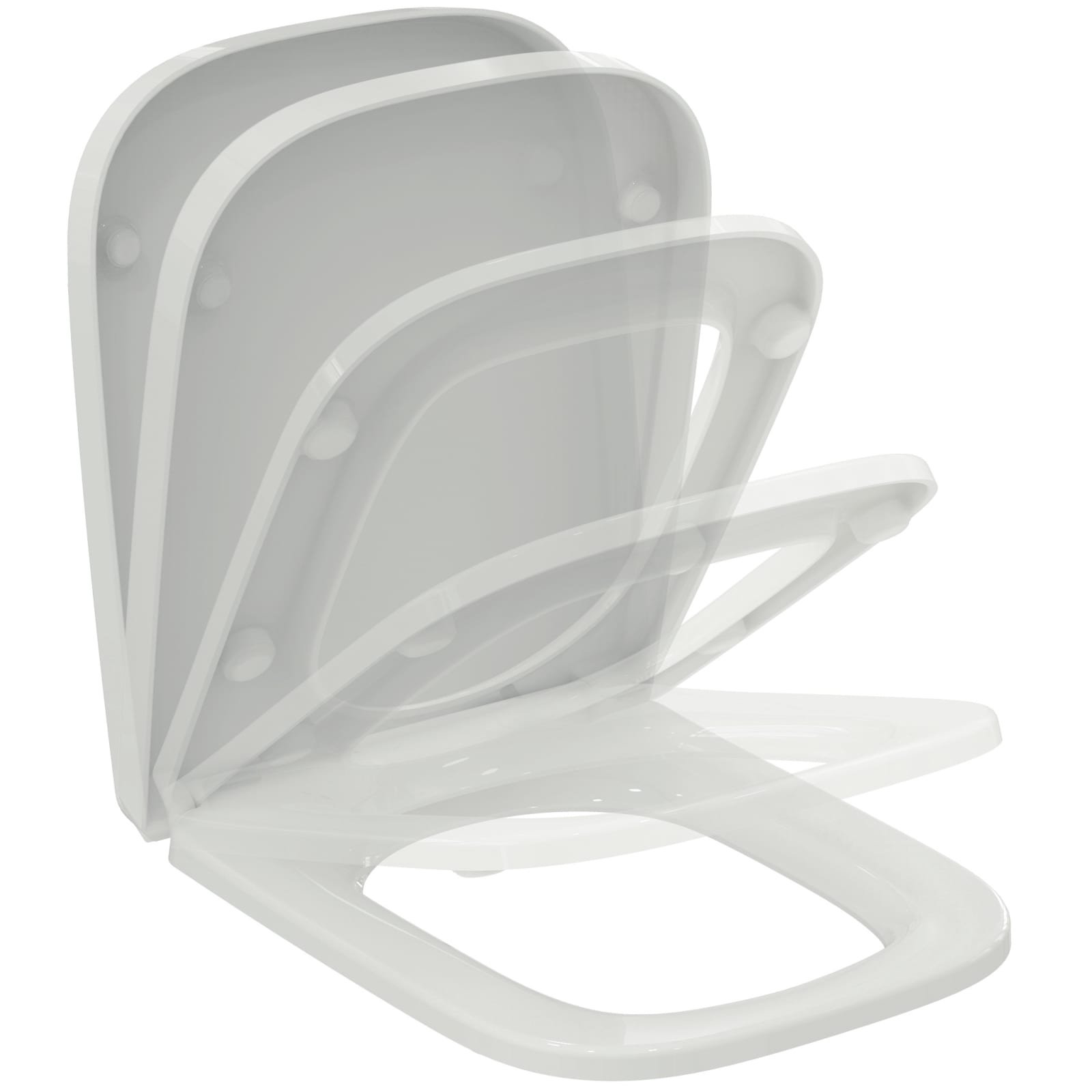 I.LIFE B | CLOSETZITTING WRAPOVER 360X445X45 MM GLANZEND WIT | SC, SG