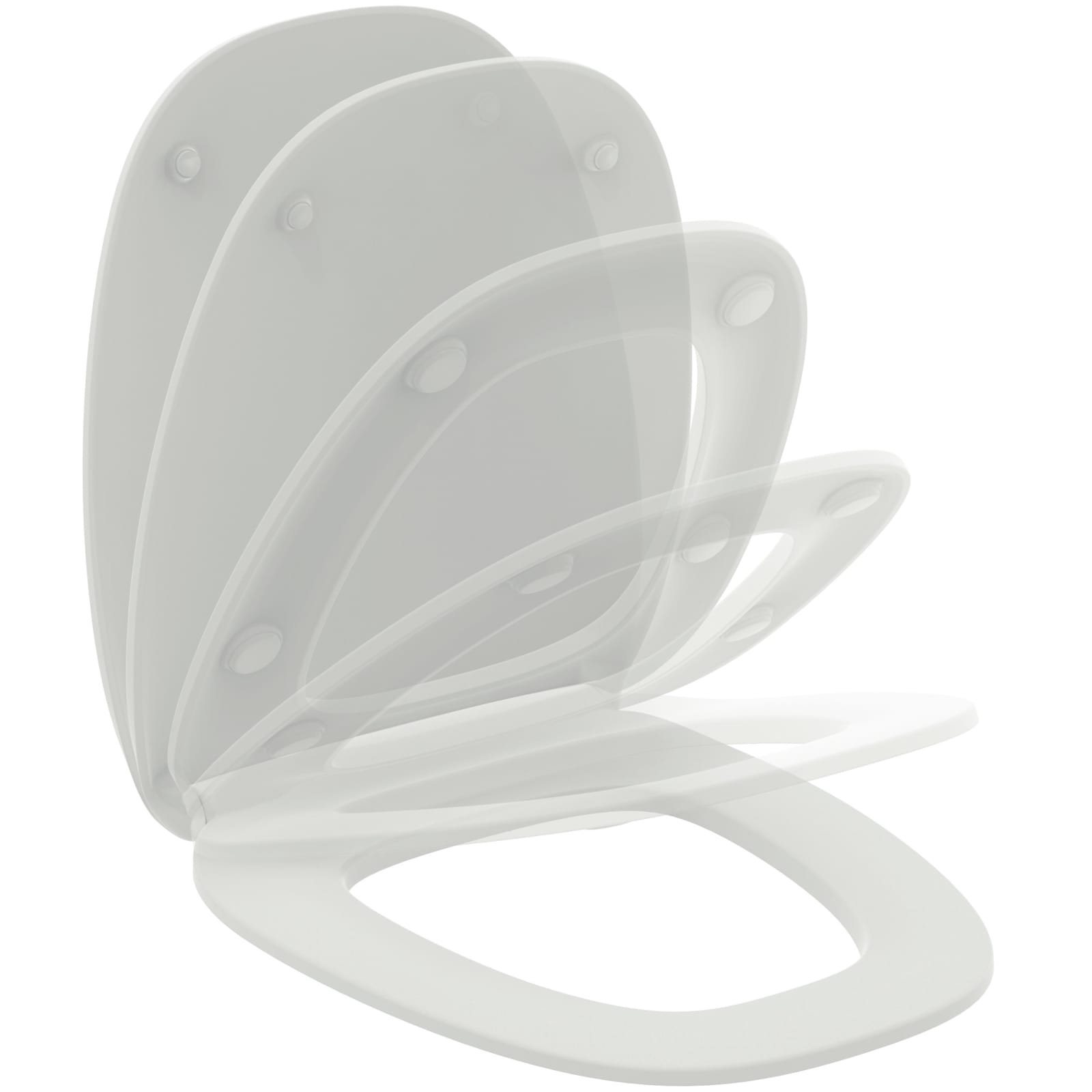 DEA | CLOSETZITTING SANDWICH 365X445X55 MM SILK WHITE | SOFTCLOSE