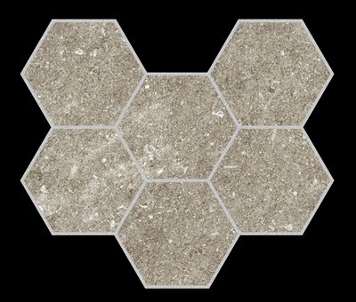 KeraSelect Stone union Earth 24x31 Hexagon Mosaic