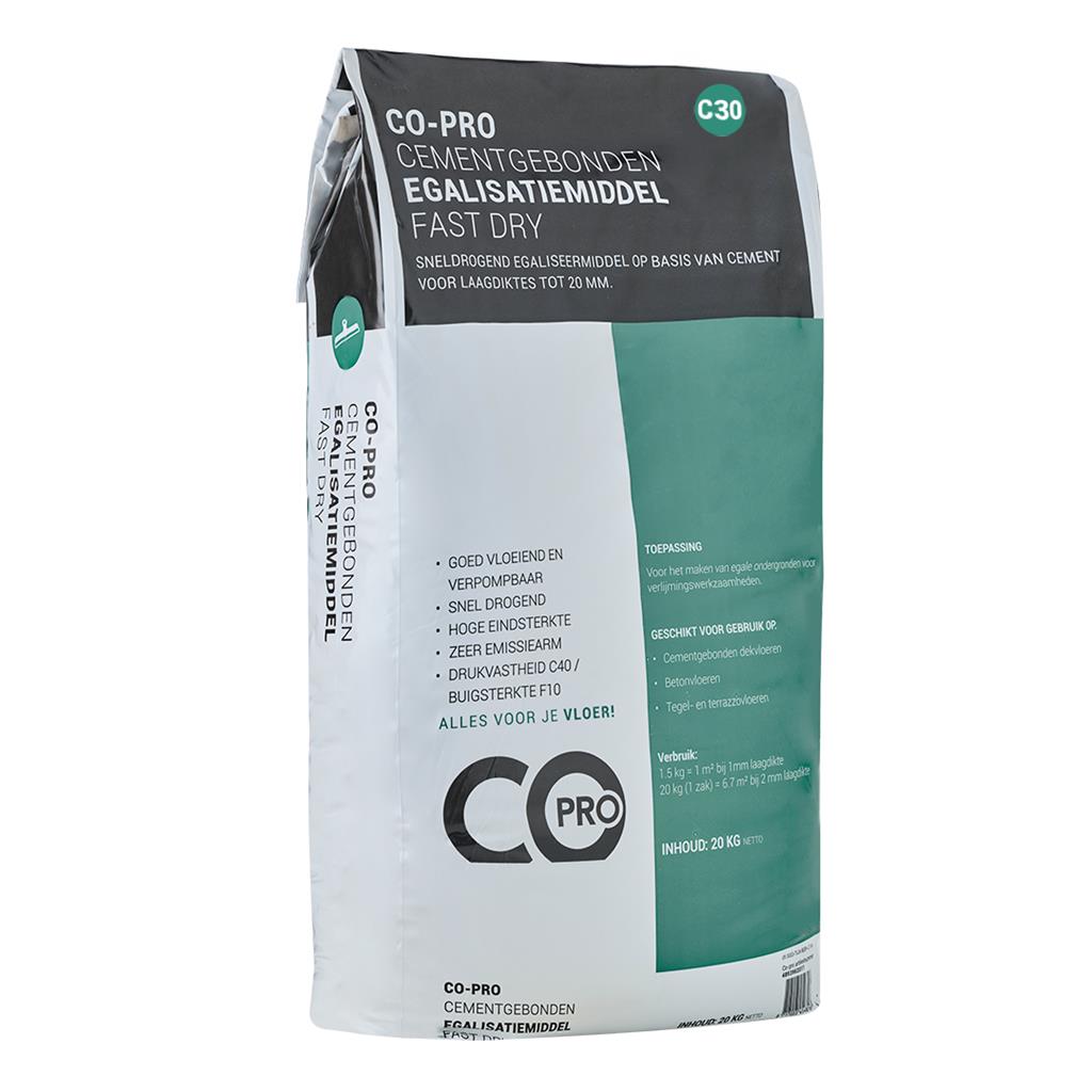 Cementgebonden Egalisatiemiddel C30 Fast Dry