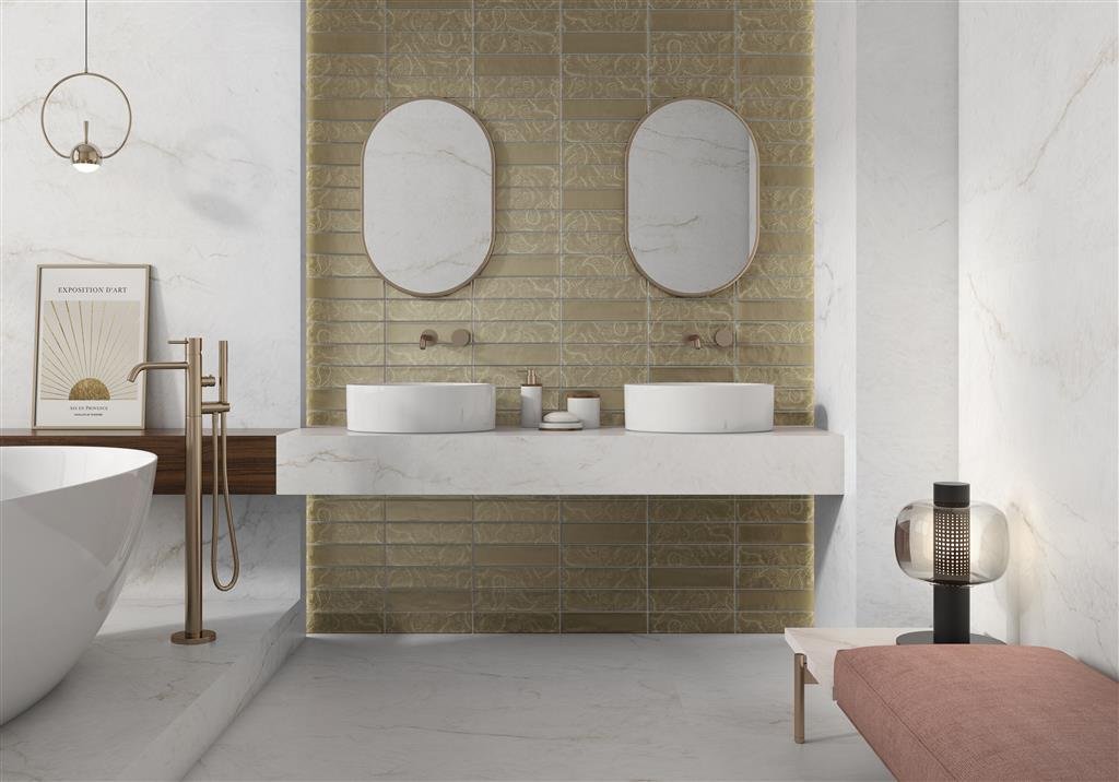 Pamesa Aurea Flos Brass Matt 7,5x30 thumbnail 2