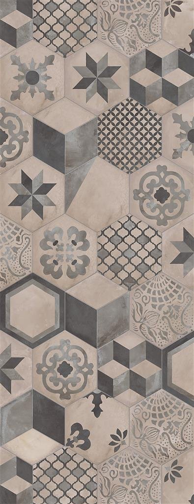 Marca Corona Terra 0602 Mix decori vers. F 25x21,6 Esagono