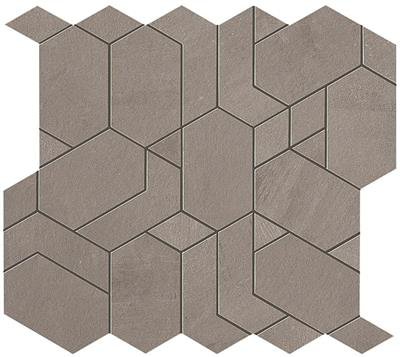 Atlas Concorde Boost Grey Matt 31x33,5 Mosaico Shapes - betonlook