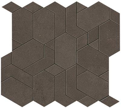 Atlas Concorde Boost Pro Tobacco Matt 31x33,5 Mosaico Shapes - betonlook