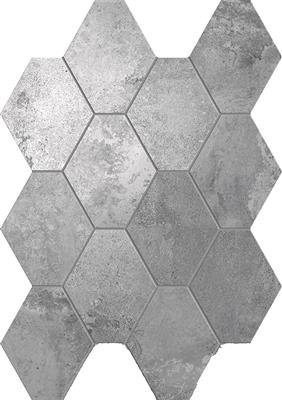 Unicom Starker Oxid Silver 25x34 Hexagon - metaallook