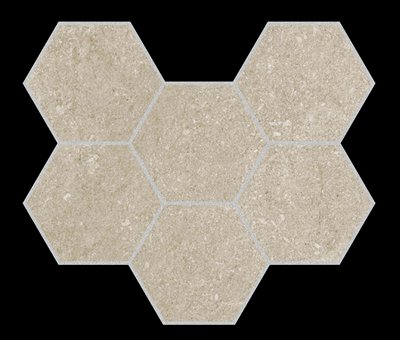 KeraSelect Stone union Shell 24x31 Hexagon Mosaic