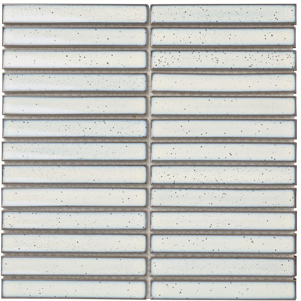 TMF Sevilla SEF20100 White with Blue Speckle Glossy 2x14,5 29,6x29,9 Original Finger