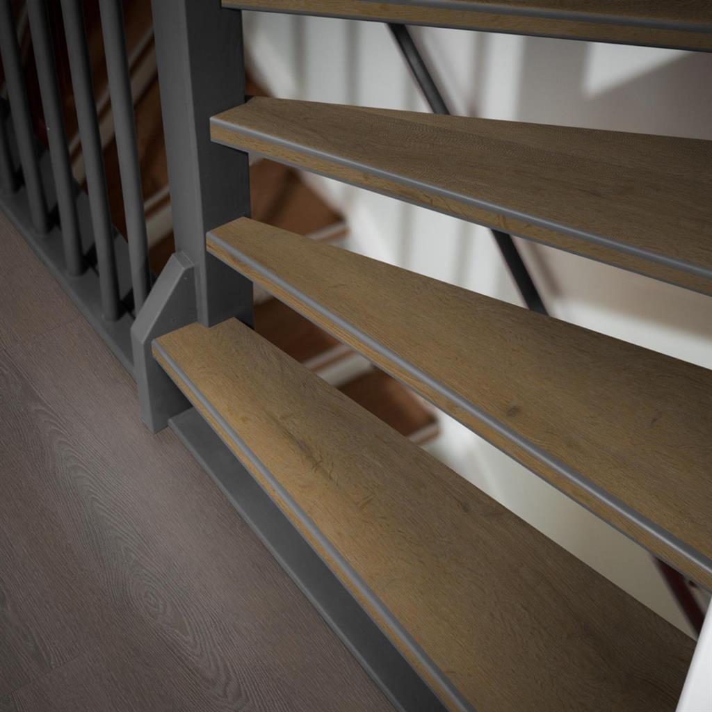 Traptreden set pvc Leyton dark oak (12-delig) thumbnail 5