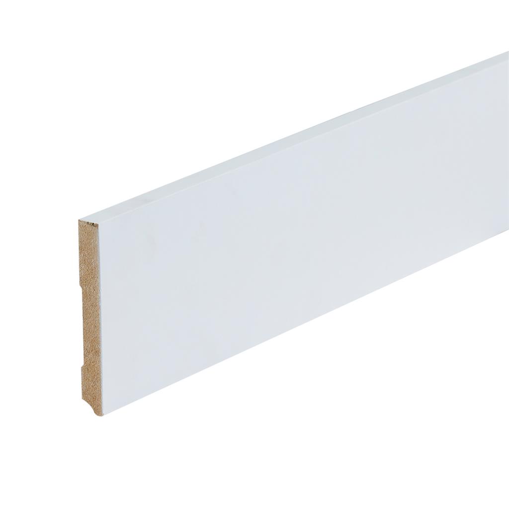 Gegronde Plint Wit 90x12