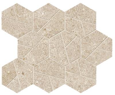 Atlas Concorde Boost Stone Cream Matt 25x28,5 Mosaico Hex
