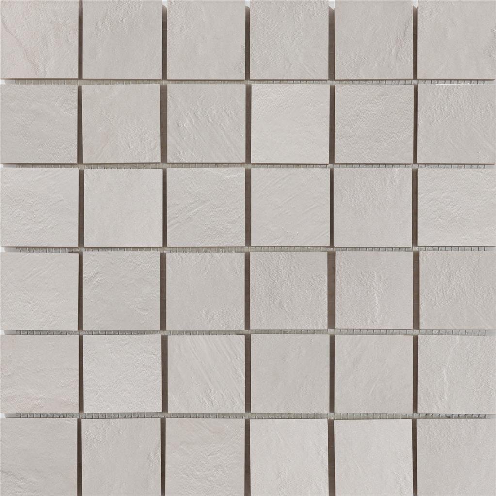 Ecoceramic Newton White Natural 5x5 30x30