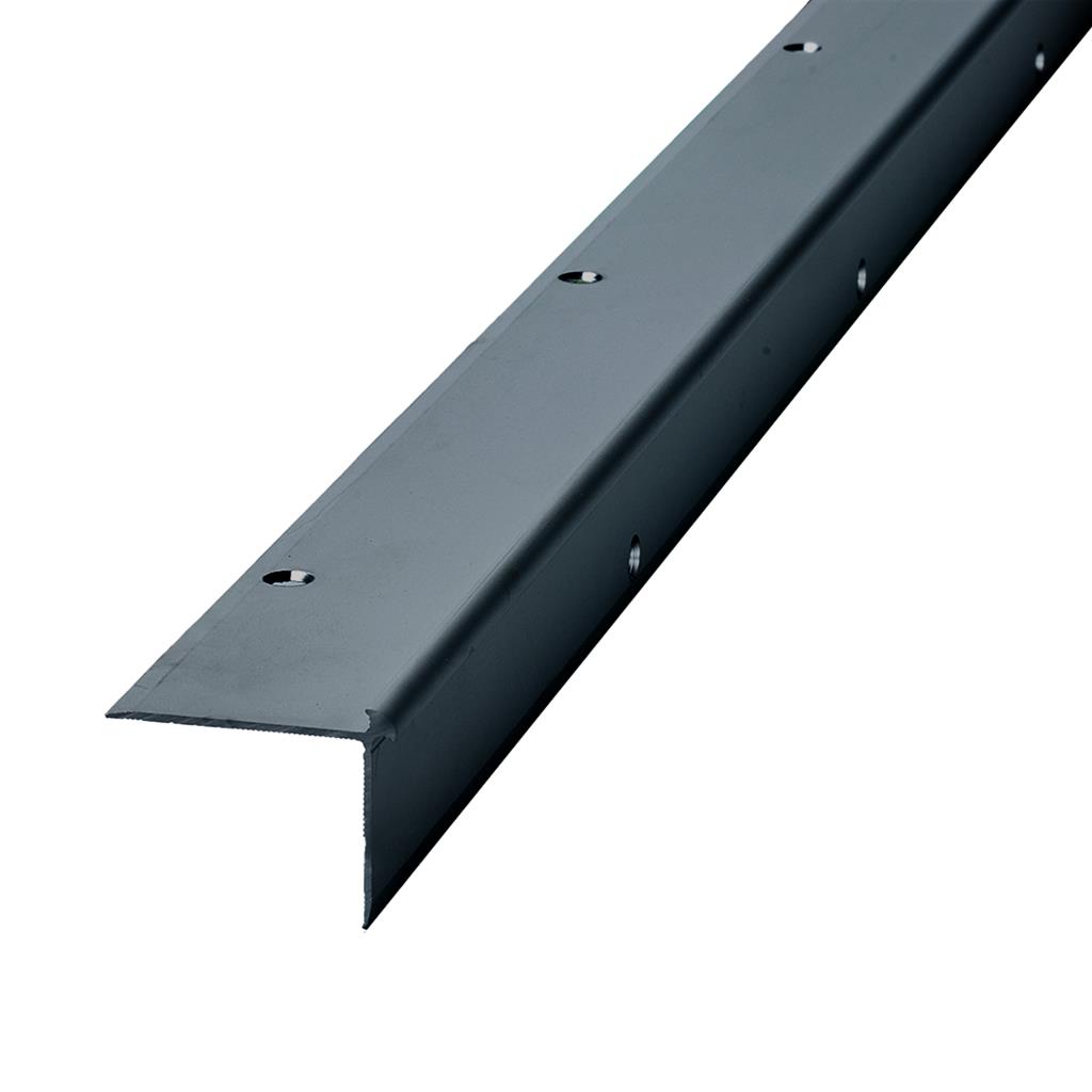 Co-pro trapprofiel antraciet/zwart pvc/pvc