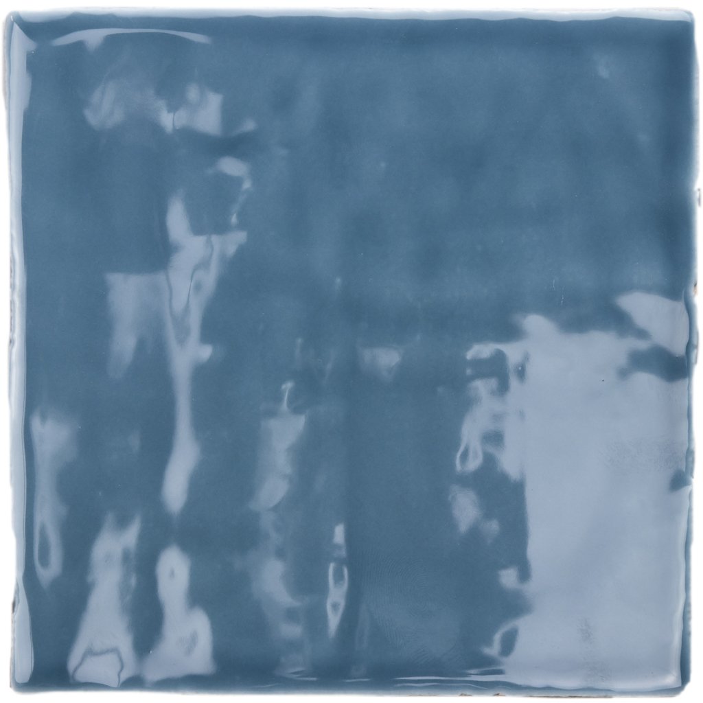 Steenbok Rustic Handmade Dark Blue Glossy 13x13