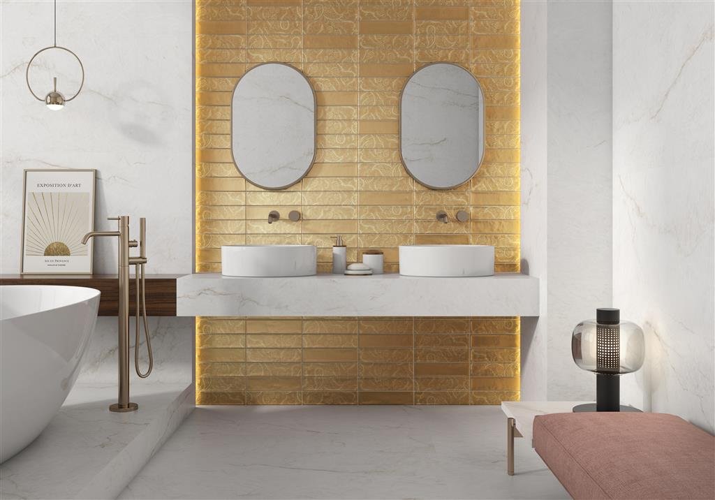 Pamesa Aurea Flos Gold Matt 7,5x30 thumbnail 2