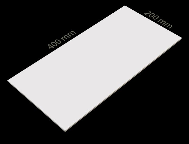 Bien wt Dove White 20x40 Mat