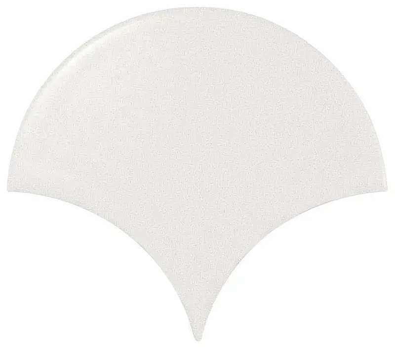 EQ wt Scale Fan White Matt 10,6x12