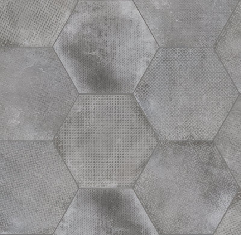 EQ vt Melange Silver 29,2x25,4 Hex. 1m2 thumbnail 2