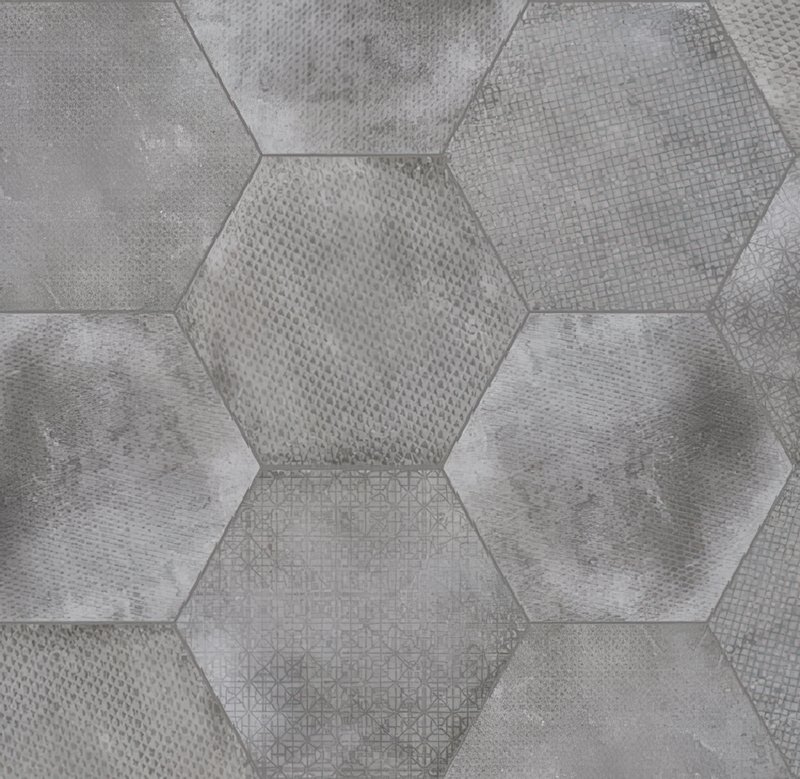 EQ vt Melange Silver 29,2x25,4 Hex. 1m2 thumbnail 4