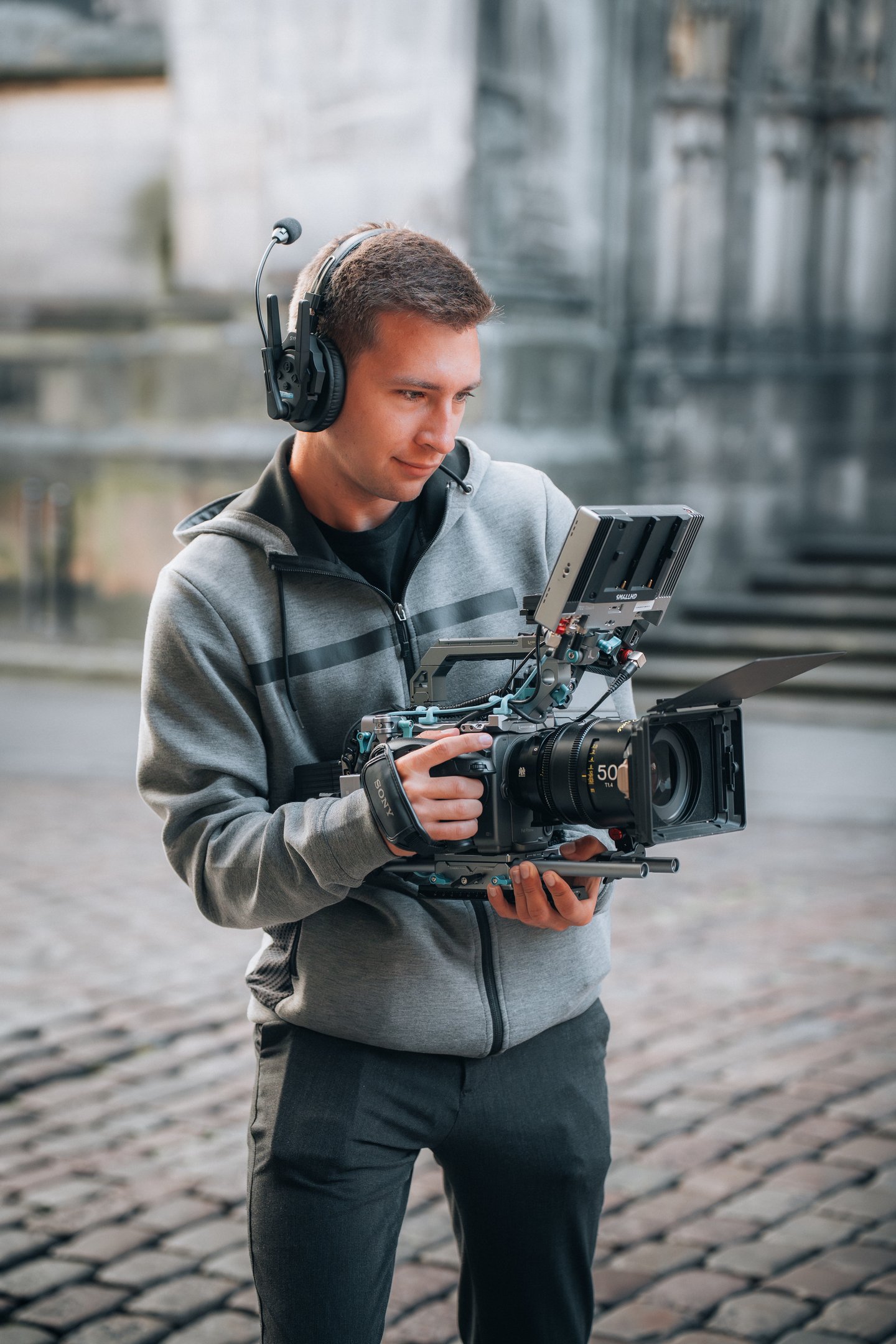 Jan Stramka on set