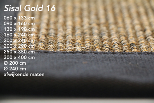 LS KARPETTEN SISAL GOLD SISAL GOLD KL.16 160X240