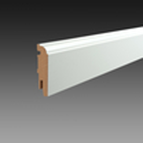 WITTE PLINTEN 0108103 DE LUXE HOOGGLANS (CLIP) 18X75MM