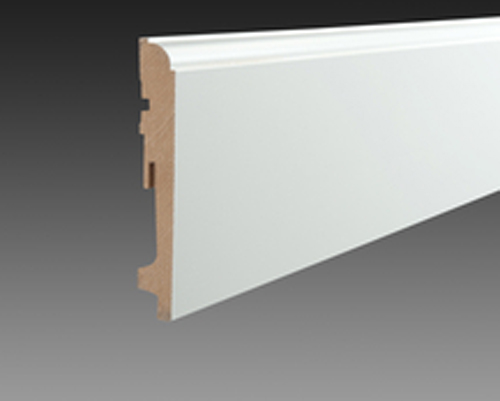 WITTE PLINTEN 0108104 DE LUXE (CLIP) HOOGGLANS 18X120M
