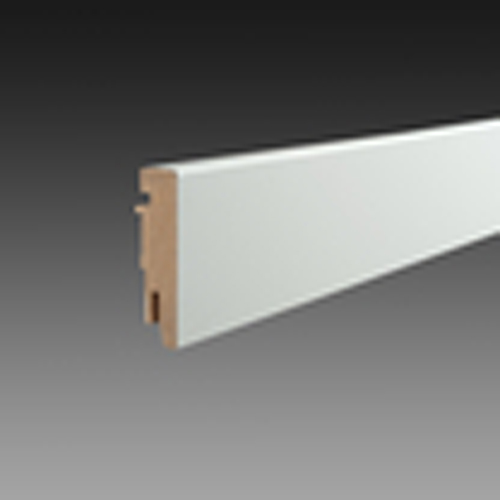 WITTE PLINTEN 0108133 ROBUUST HOOGGLANS (CLIP) 18X75MM